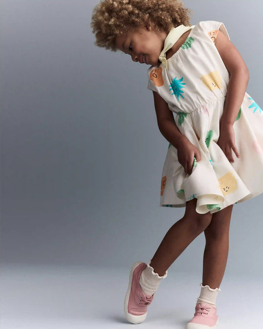 Toddler Girl Avenue Twirl™ Dress in Character Print - Cream