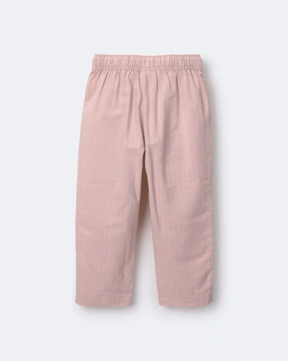 Toddler Girl Pocket Pant in Stripes - Light Pink