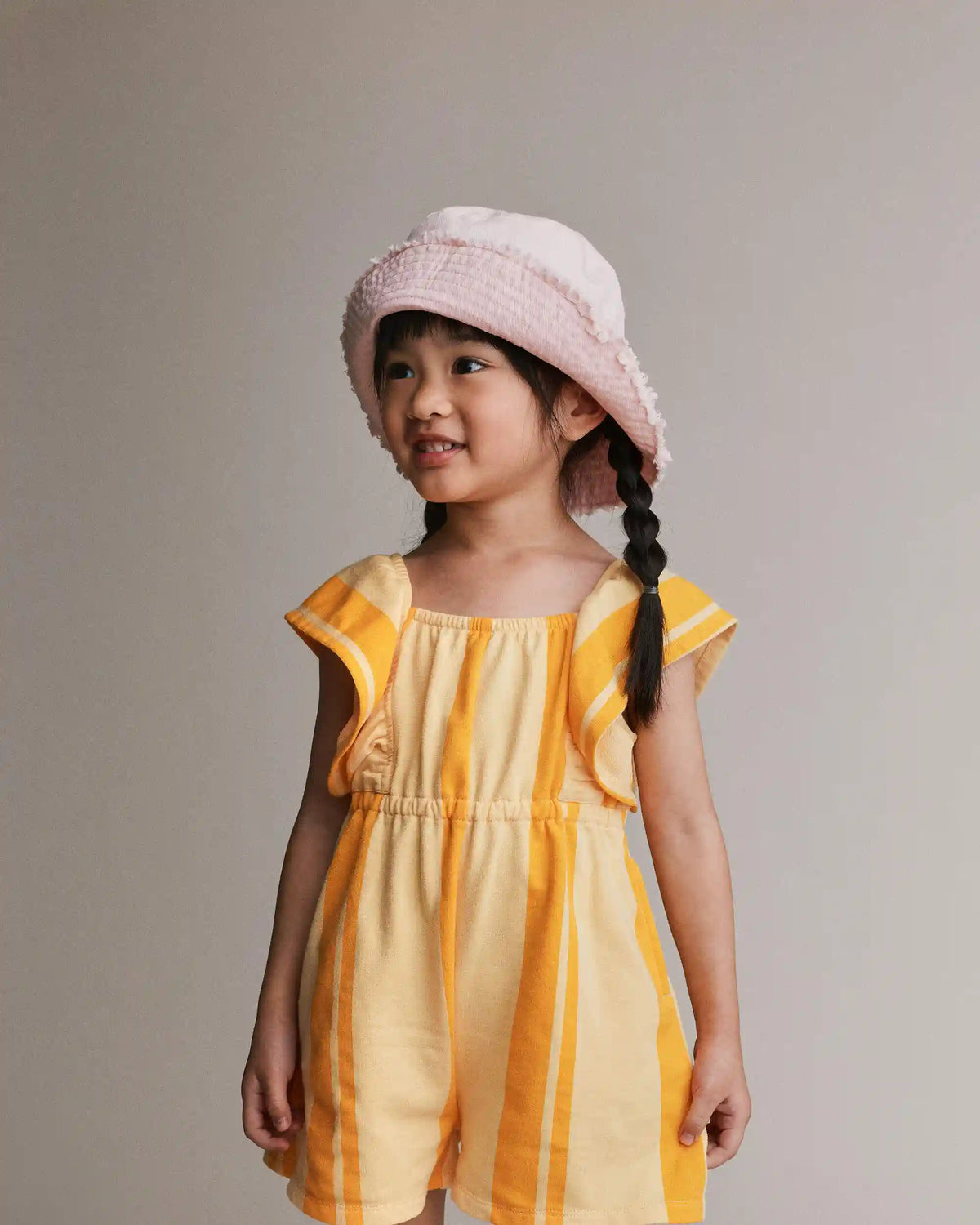 Toddler Girl Bucket Hat - Light Pink