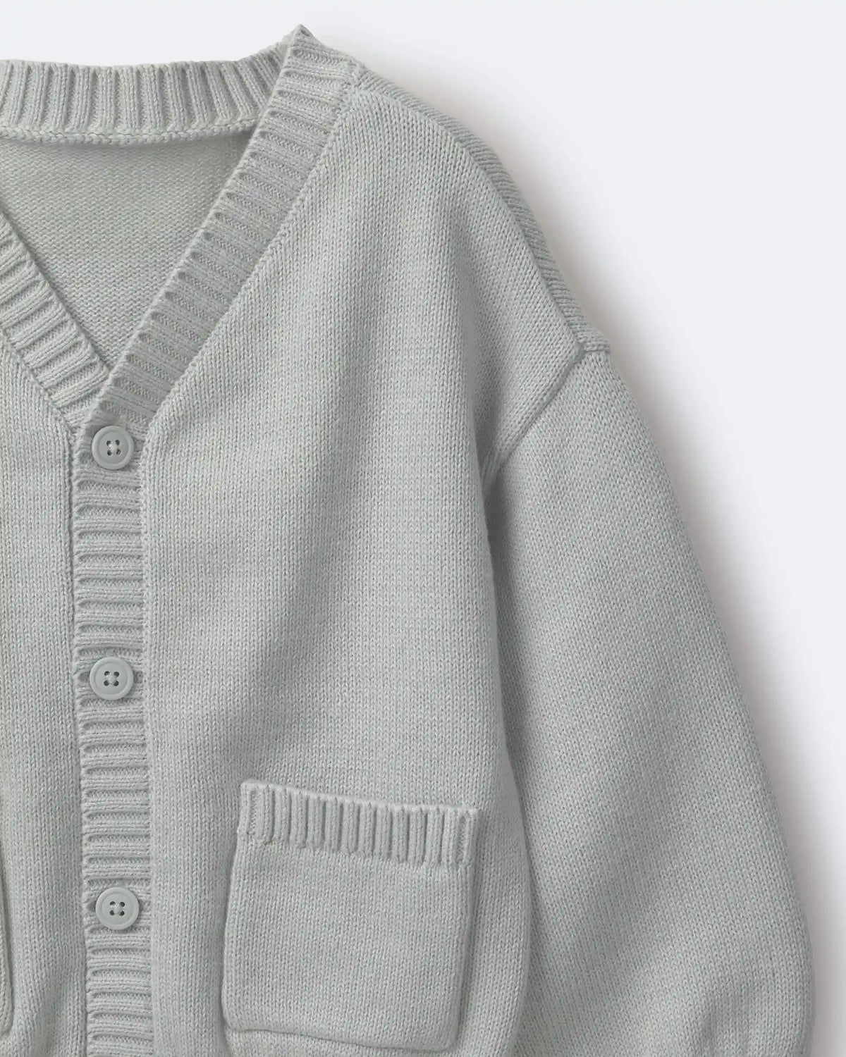 Toddler Girl Cardigan with Avenue Pockets - Light Blue
