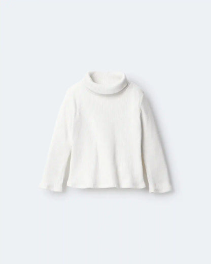 Toddler Girl Turtleneck Long-Sleeve Top - Cream