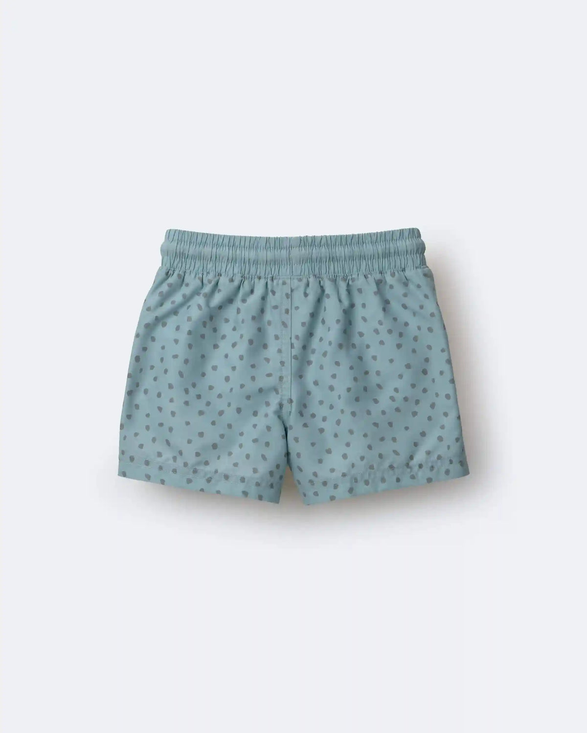 Toddler Boy Swim Trunk in Dot Print - Pale Blue