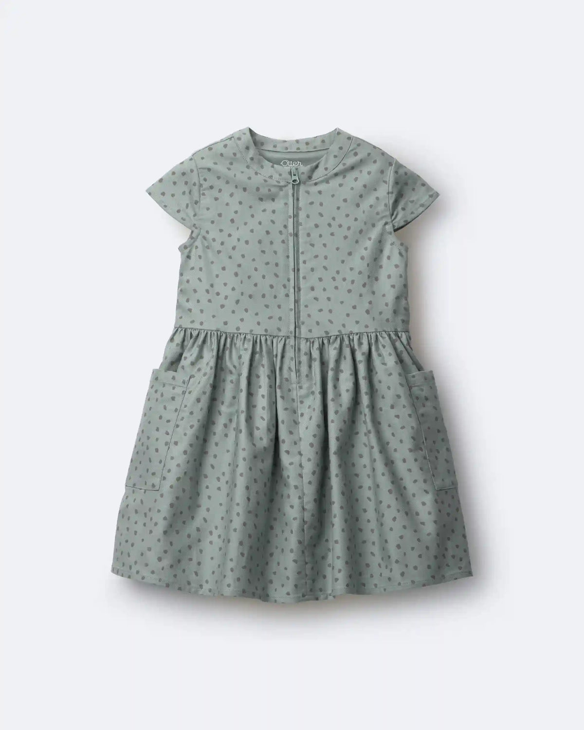 Toddler Girl Laura Dress with Pockets - Pale Blue