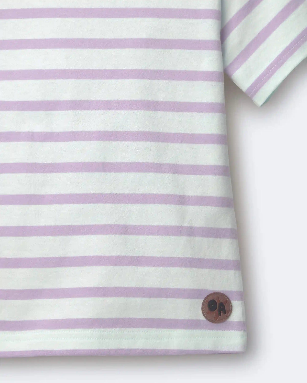 Toddler Relaxed Tee in Stripes- Blue/Purple