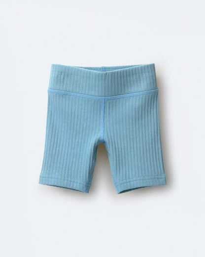 Toddler Girl Brooklyn Bike Shorts - Pale Blue