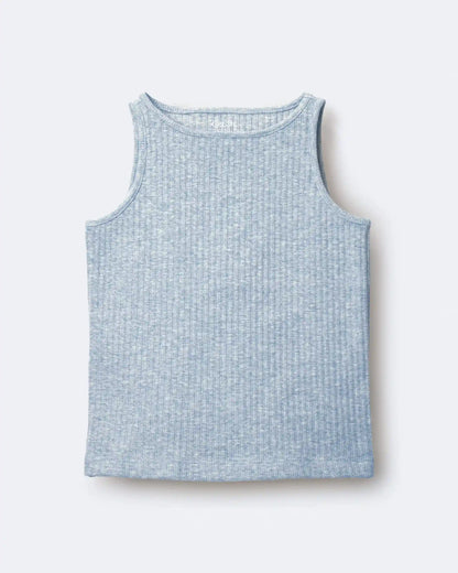 Toddler Girl Ribbed Playtime Tank Top - Heather Grey
