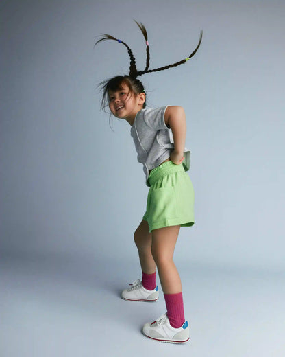 Toddler Girl Swing Shorts with Pockets - Lime Green