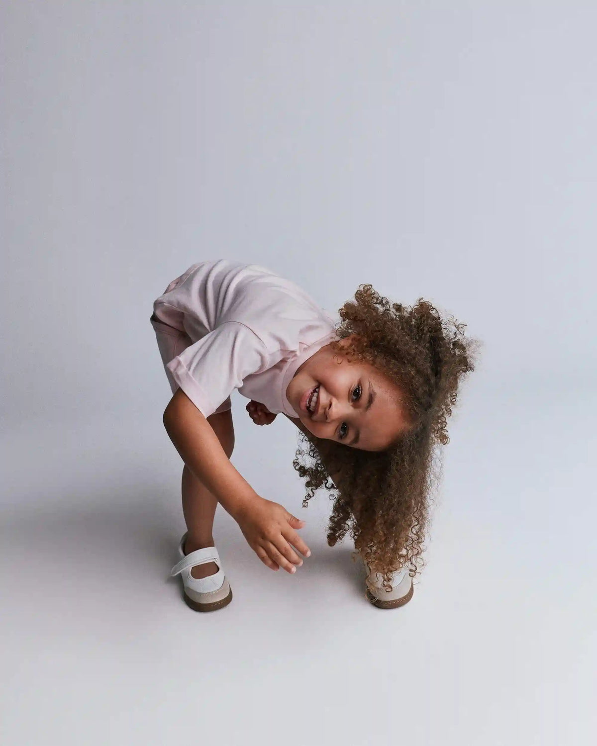 Toddler Rolled Cuff Tee - Light Pink