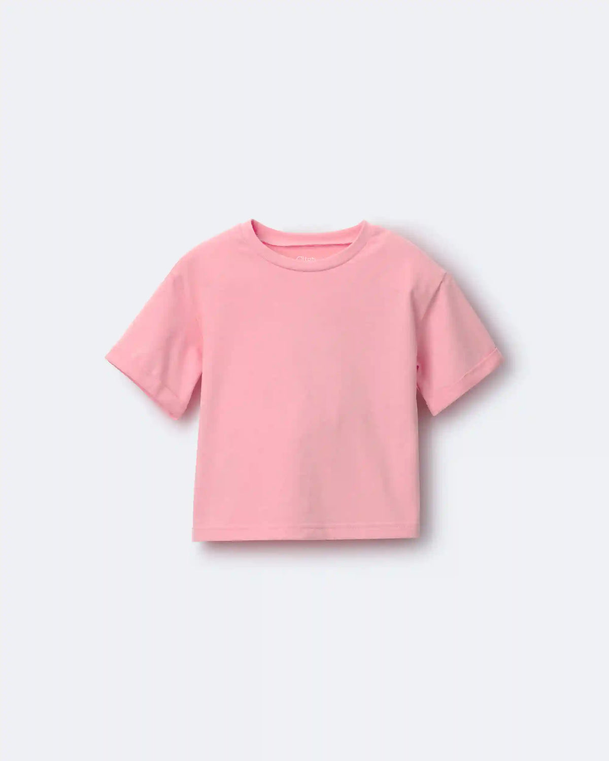 Toddler Girl Rolled Cuff Tee - Light Pink