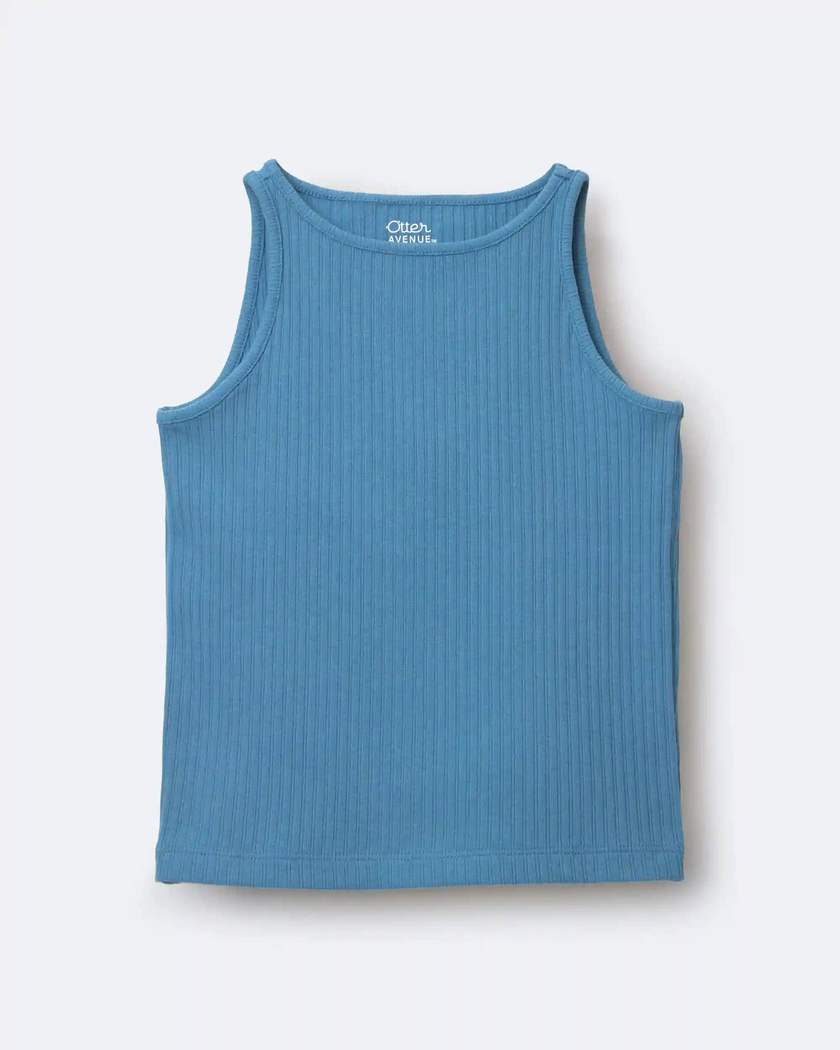 Toddler Girl Ribbed Playtime Tank Top - Blue