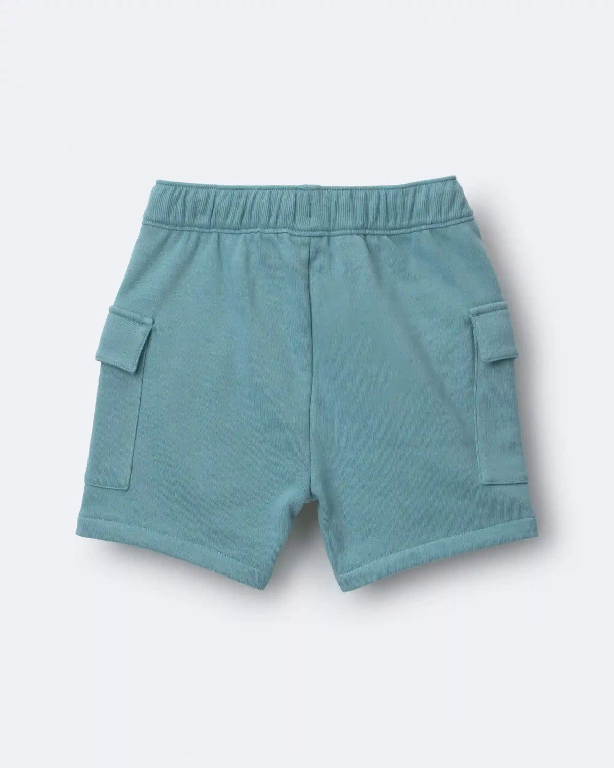 Toddler Boy French Terry Cargo Shorts - Teal