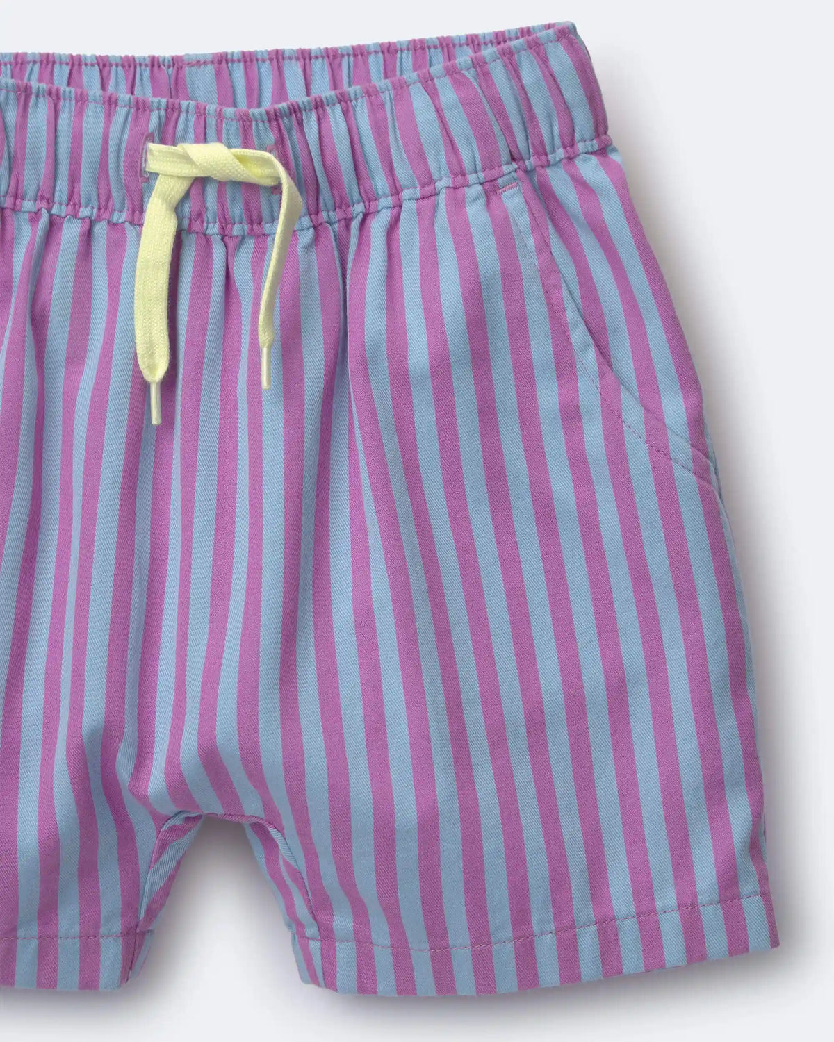 Toddler Boy Playground Shorts in Stripes - Blue/Purple