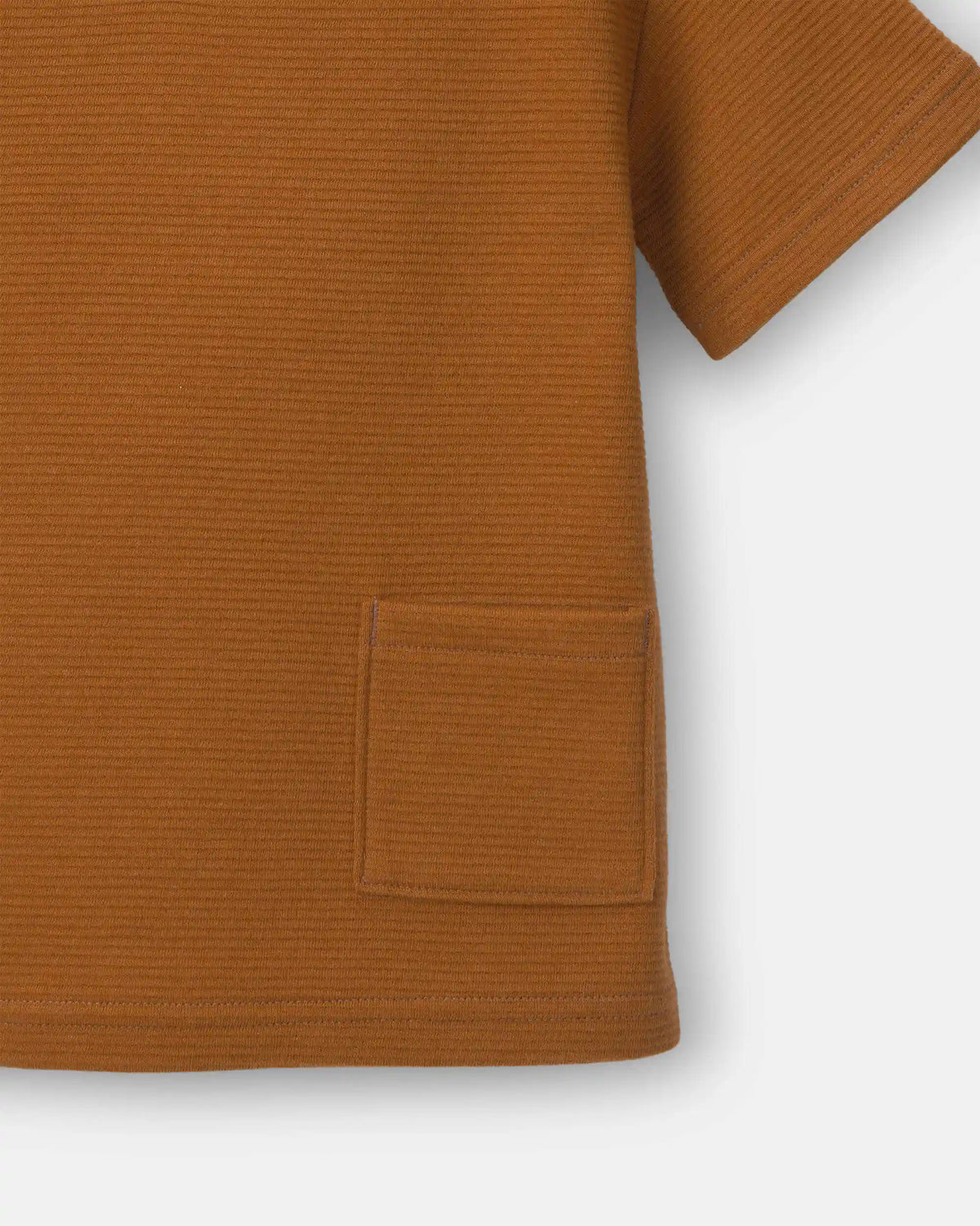 Toddler Boy Henley Tee with Pocket - Golden Yellow