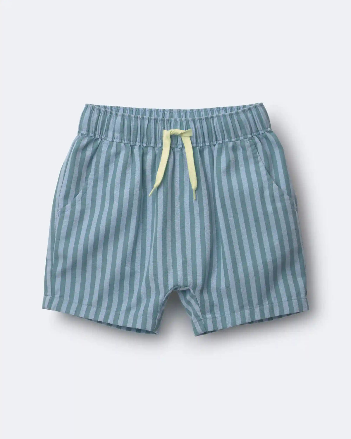 Toddler Boy Playground Shorts in Stripes - Blue