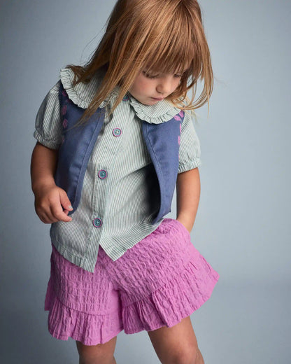 Toddler Girl Ruffle Butterfly Shorts - Pink