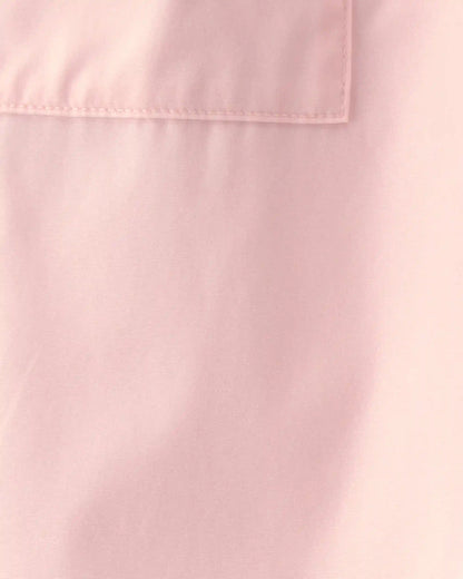 Toddler Girl Bow-Cuff Poplin Joggers - Pink