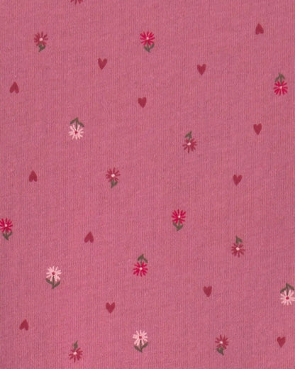 Toddler Girl Floral Peplum Top - Pink
