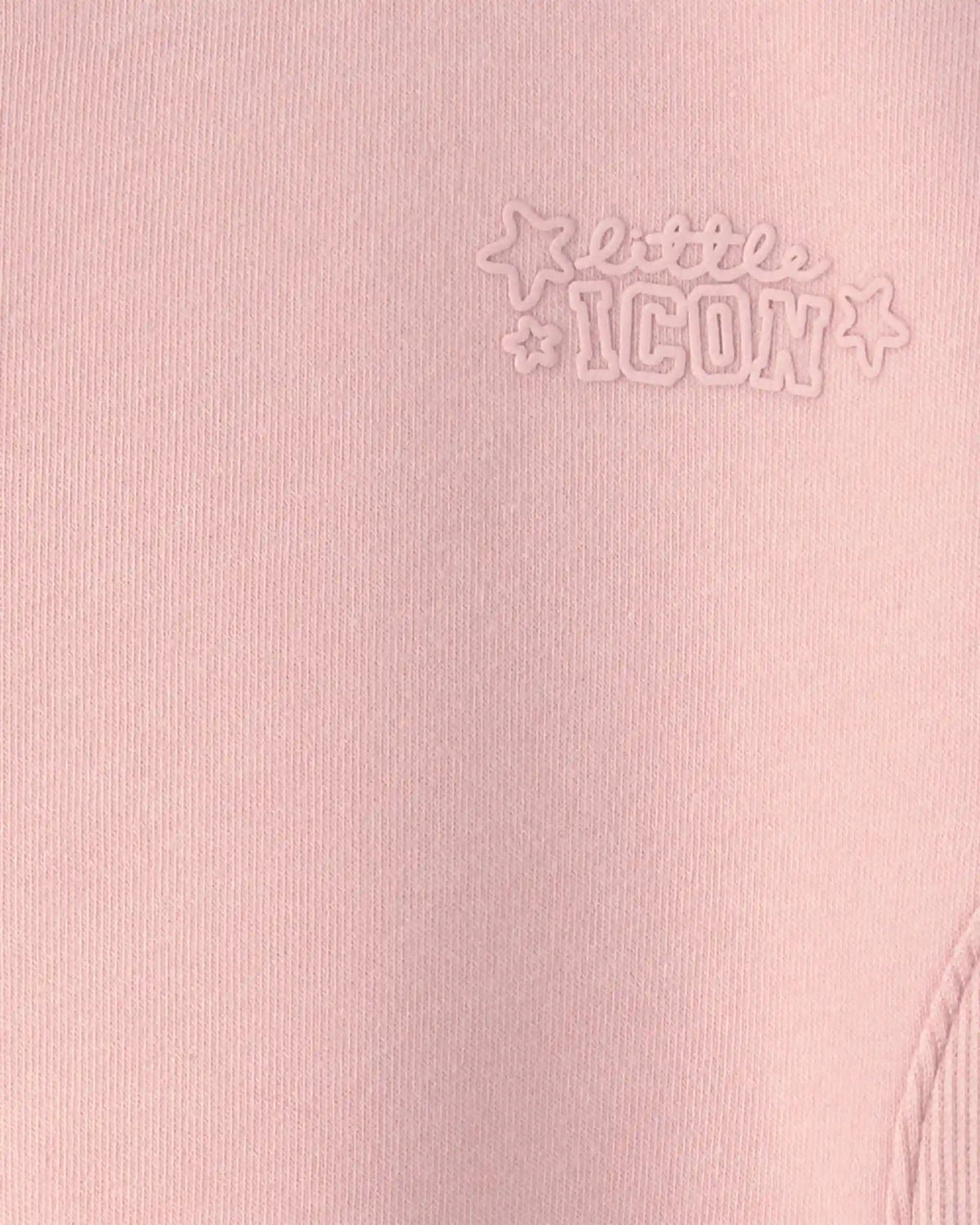 Toddler Girl 'Little Icon' Fleece Pullover Sweatshirt - Pink