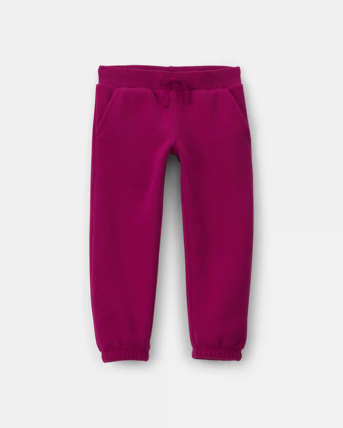 Toddler Girl Fleece Joggers - Burgundy