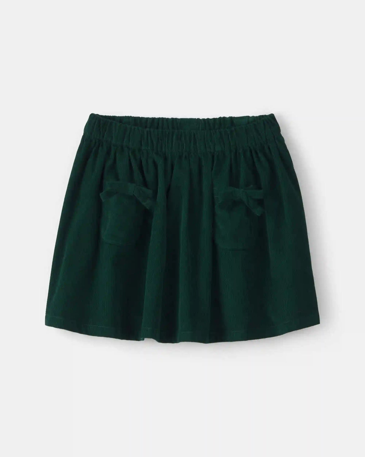 Toddler Girl Bow Corduroy Skort - Green