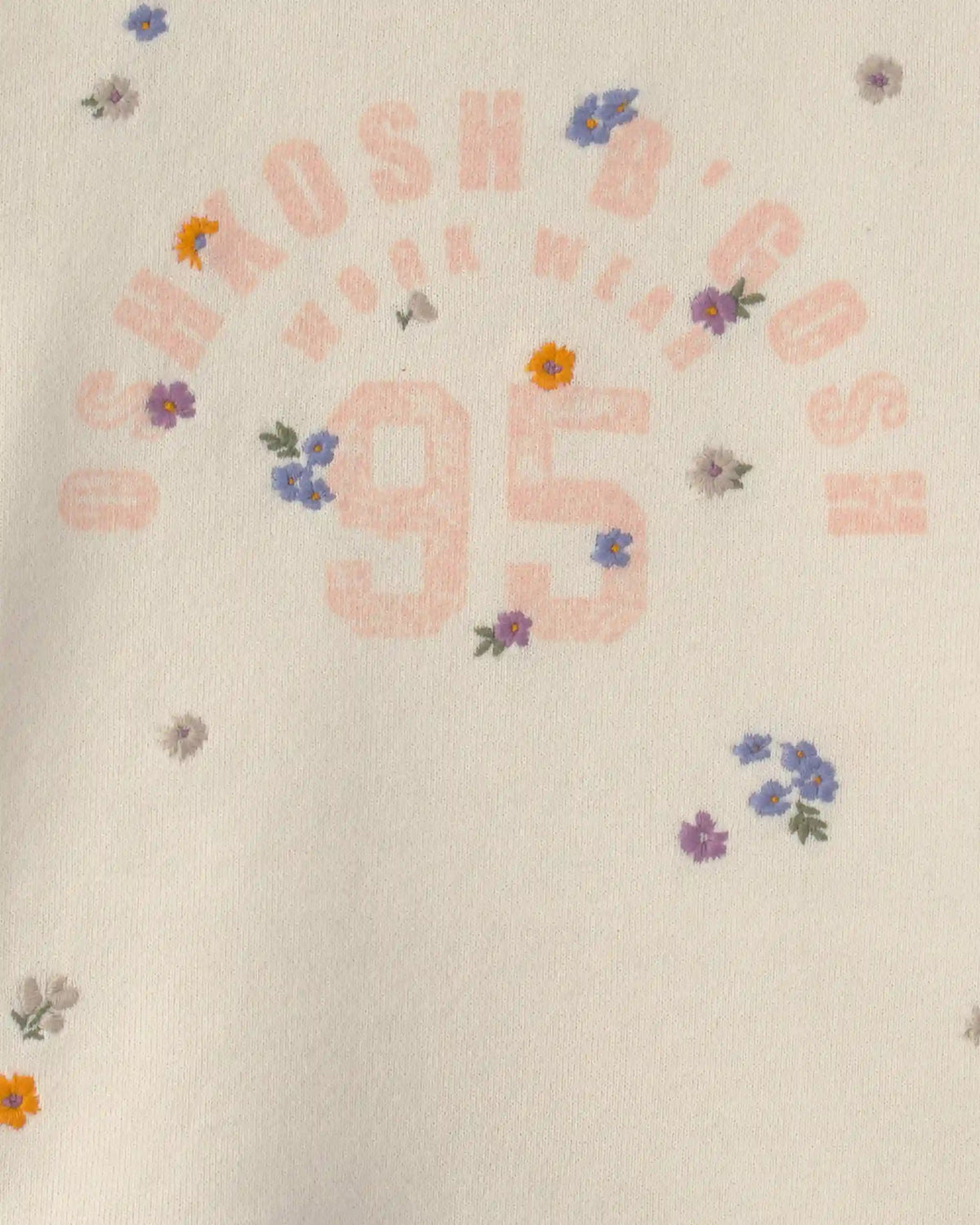 Toddler Girl 'OshKosh' French Terry Pullover Sweatshirt - Cream