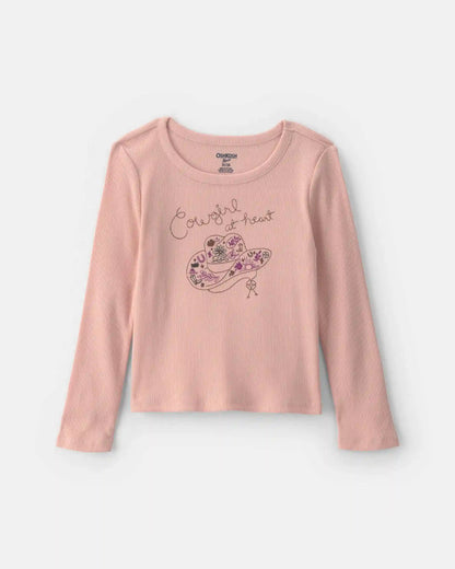 Toddler Girl Long-Sleeve Top - Pink