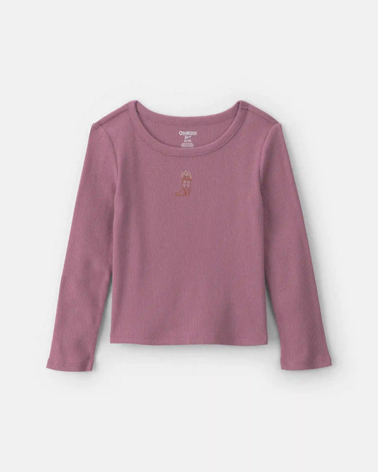 Toddler Girl Long-Sleeve Top - Purple