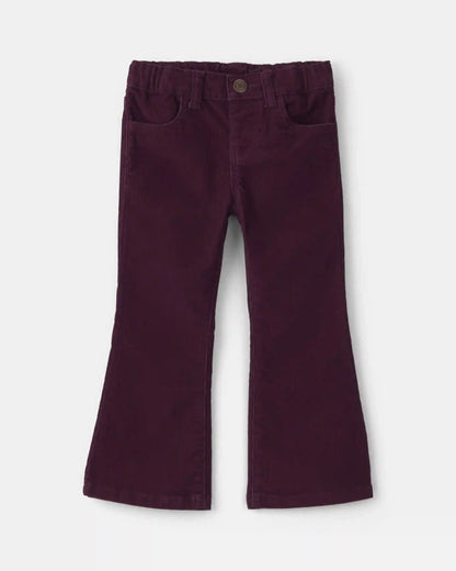 Toddler Girl Corduroy Pull-On Stretch Pants - Purple
