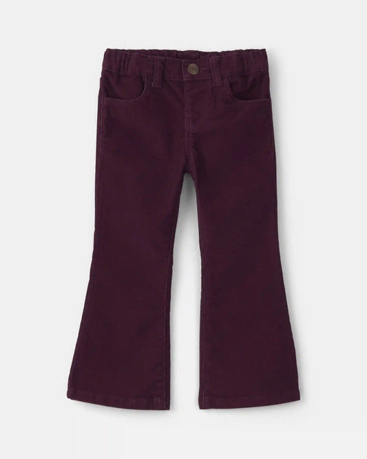 Toddler Girl Corduroy Pull-On Stretch Pants - Purple