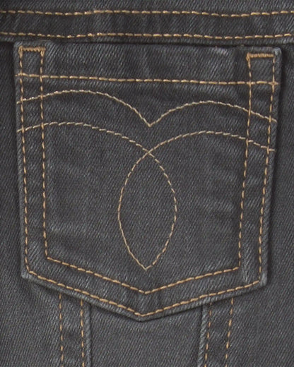 Toddler Girl Denim Jacket - Charcoal Wash