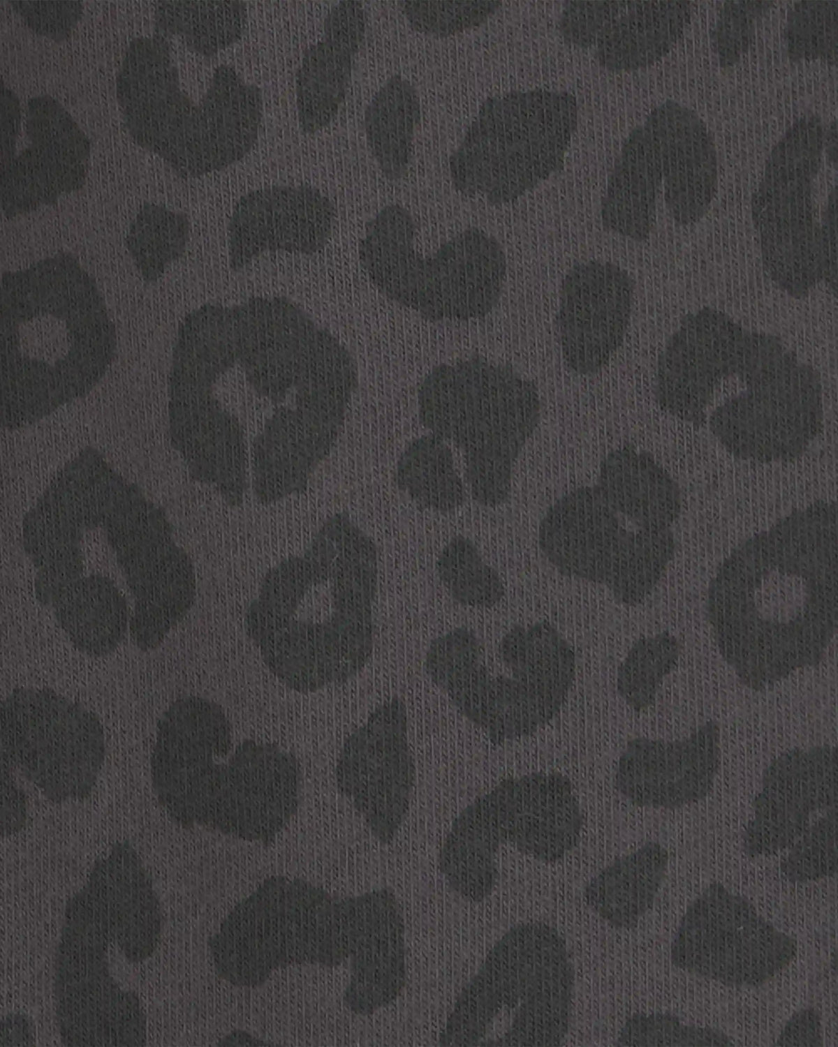 Toddler Girl Leopard Fleece Joggers - Black