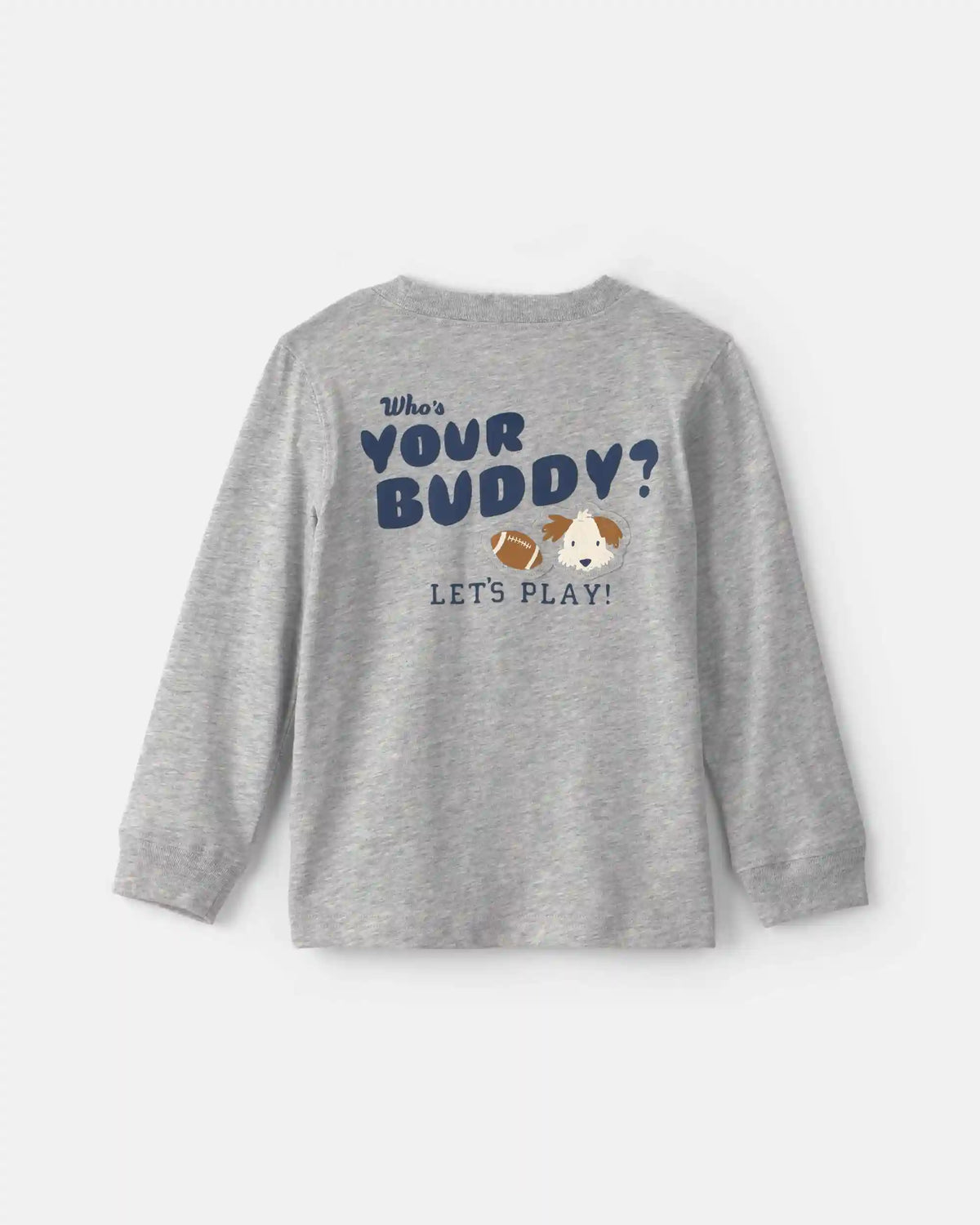Toddler Boy 'Who's Your Buddy?' Long-Sleeve Graphic Tee - Grey