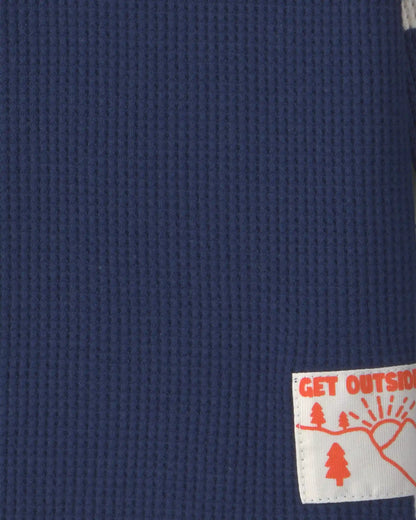 Toddler Boy Thermal Long-Sleeve T-Shirt - Navy Blue