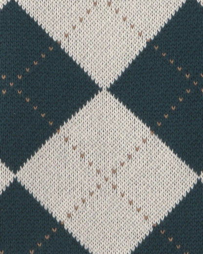 Toddler Boy Argyle Sweater Vest - Green/Cream