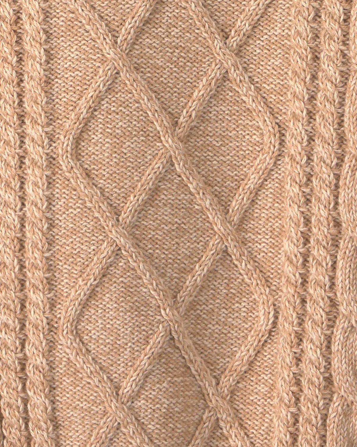 Toddler Boy Cable Knit Sweater - Tan