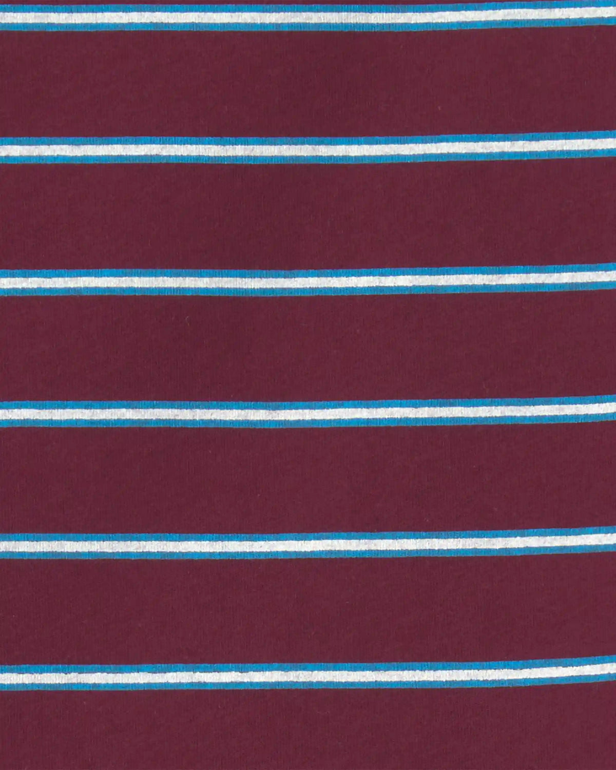 Toddler Boy Striped T-Shirt - Burgundy/Blue