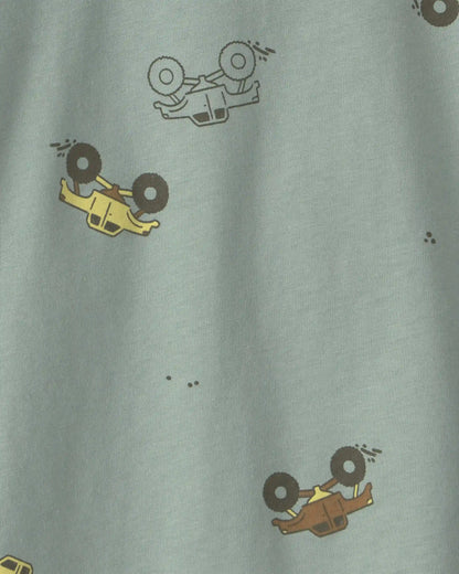 Toddler Boy Monster Truck Long-Sleeve T-Shirt - Green