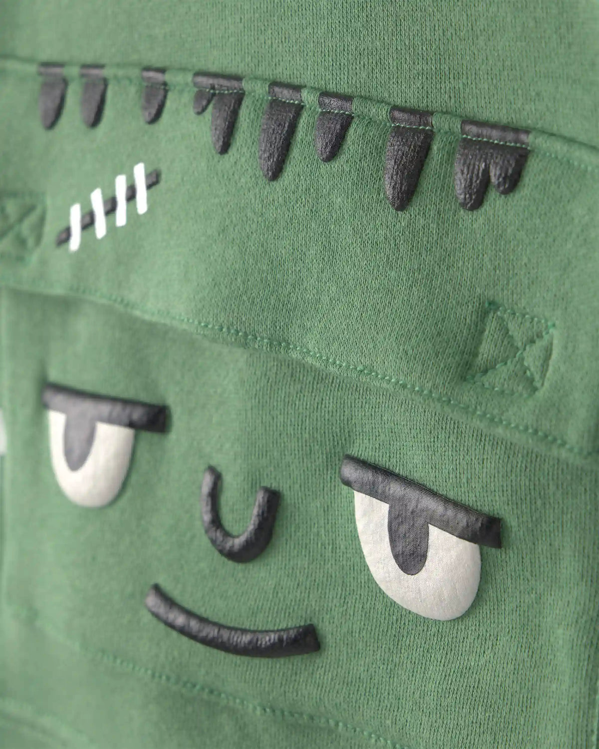 Toddler Boy Frankenstein Halloween Hoodie - Green