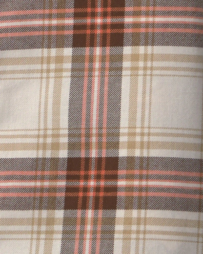 Toddler Boy Plaid Long-Sleeve Button-Down Shirt - Brown/Cream