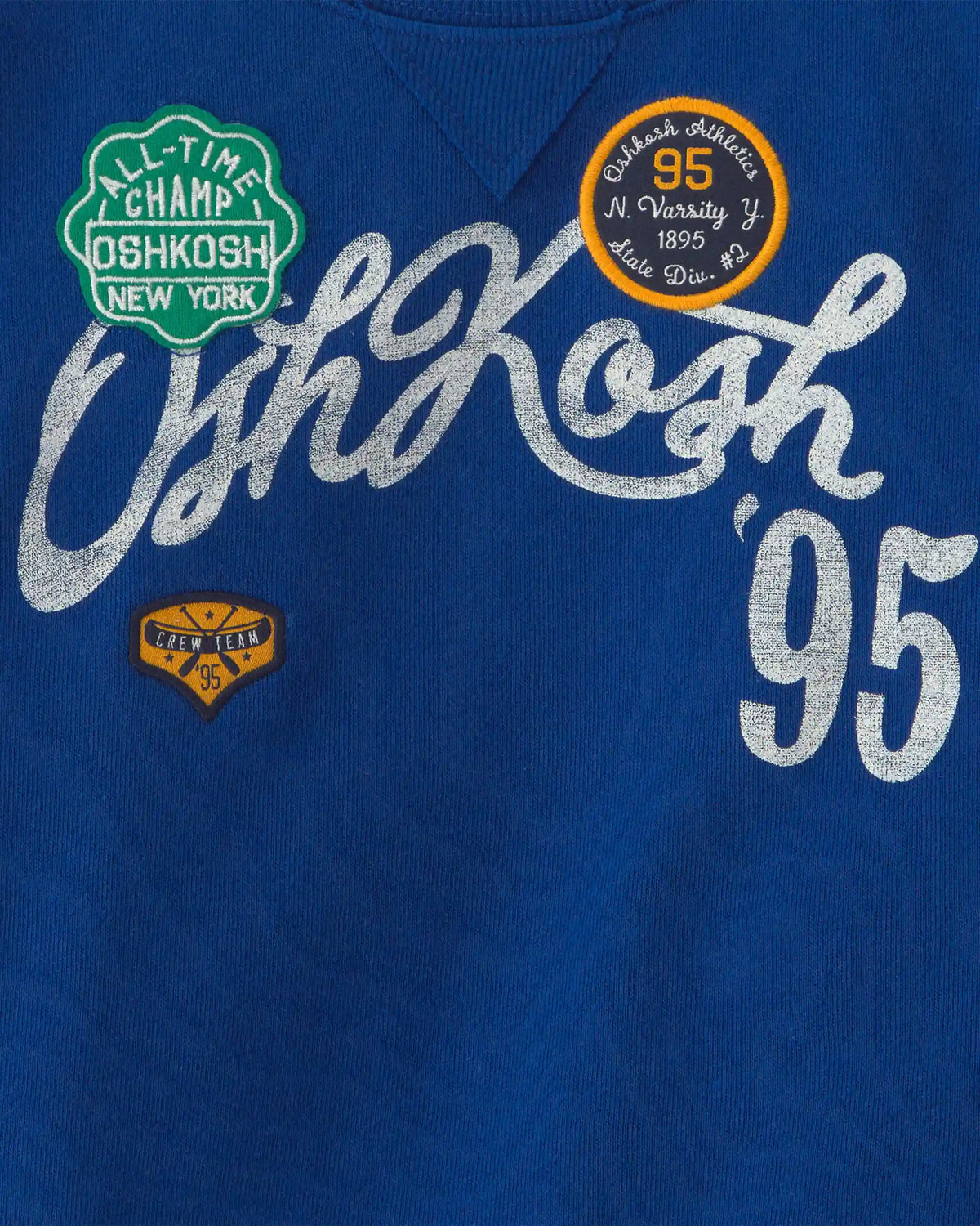 Toddler Boy 'OshKosh' French Terry Pullover Sweatshirt - Blue