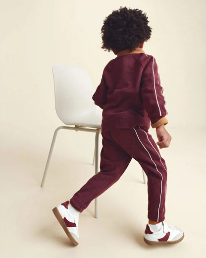 Toddler Boy 'Fun & Games' Pullover Sweatshirt - Burgundy