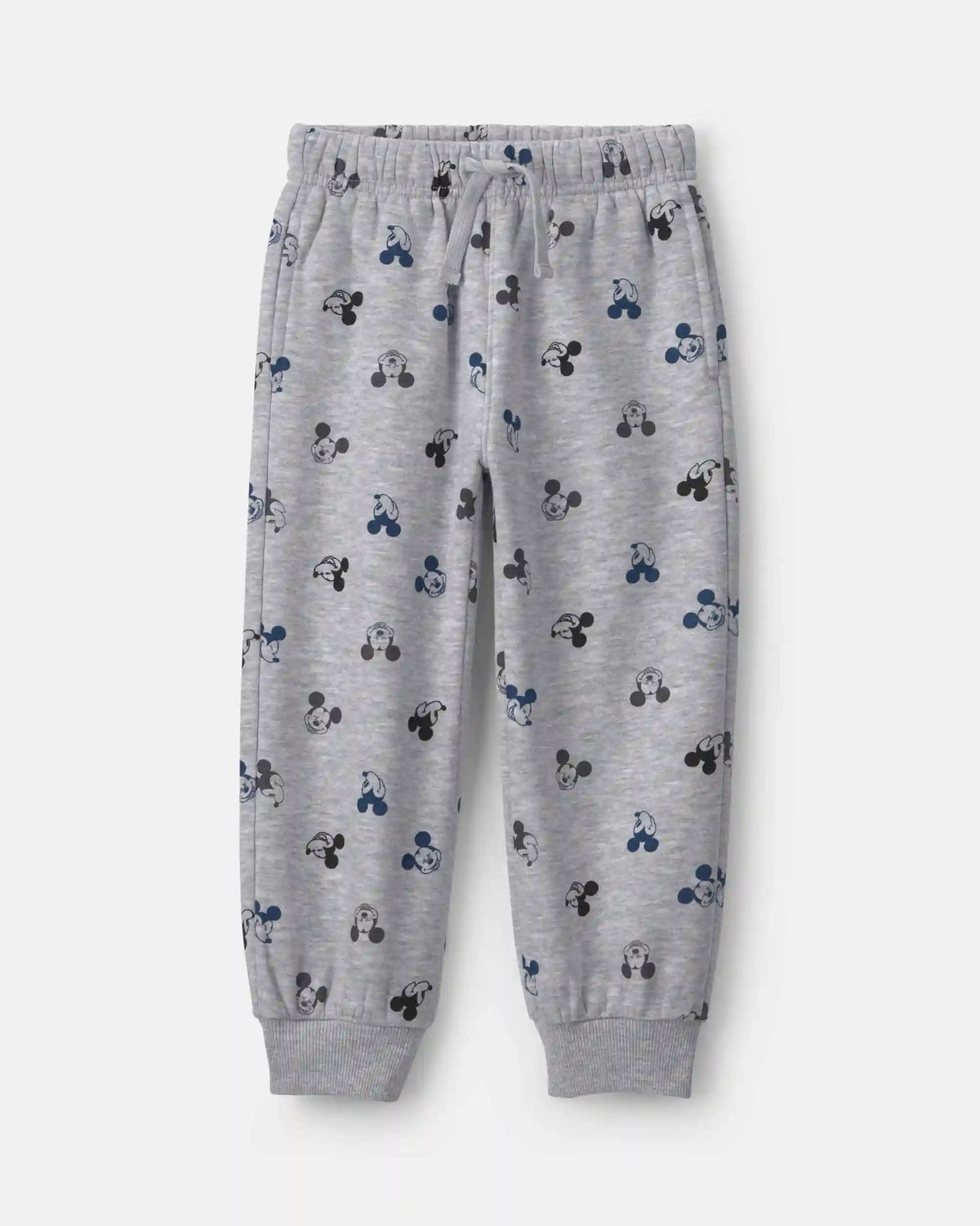 Toddler Boy 2-Piece Disney© Mickey Striped Long-Sleeve Top & Pant Set - Grey/Black