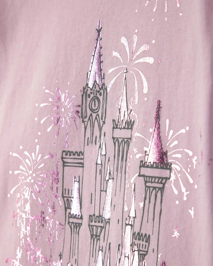Toddler Girl Disney© Castle Graphic Tee - Pink