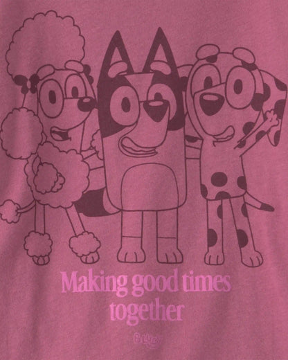 Toddler Girl Bluey™ Long-Sleeve Graphic Tee - Pink