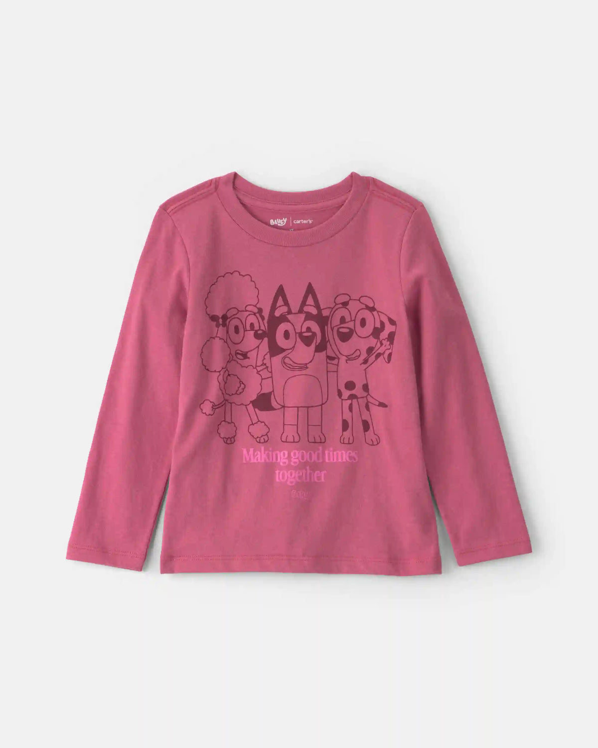 Toddler Girl Bluey™ Long-Sleeve Graphic Tee - Pink