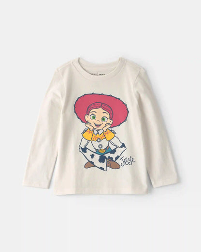 Toddler Girl Disney© Jessie Long-Sleeve Graphic Tee - White