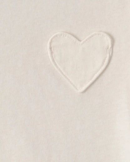 Toddler Girl Heart Long-Sleeve Top - Cream