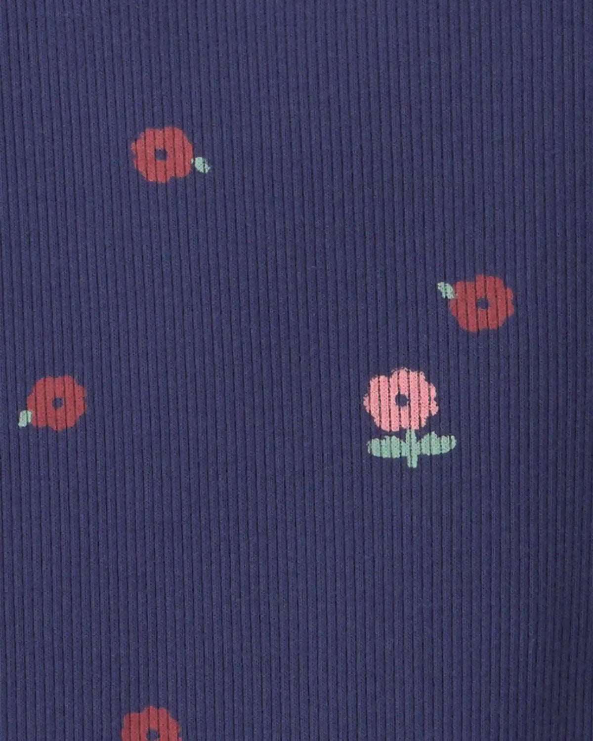 Toddler Girl Floral Long-Sleeve Top - Navy Blue
