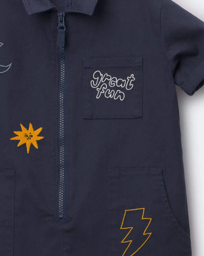 Toddler 'Great Fun' Day Out™ Jumpsuit - Navy