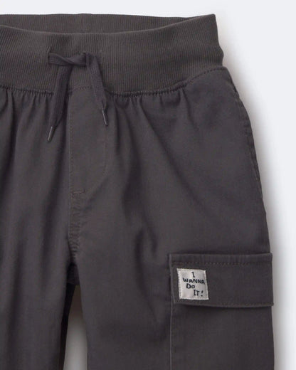 Toddler Boy Cargo Pant - Dark Grey